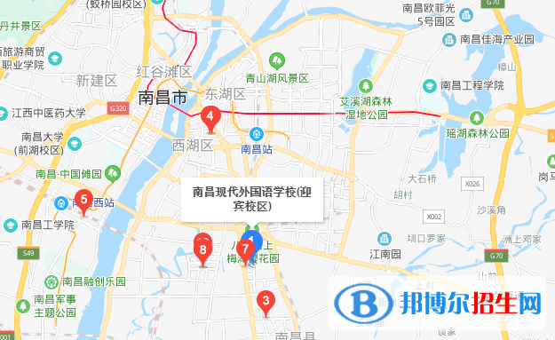 南昌現(xiàn)代外國(guó)語(yǔ)學(xué)校地址在哪里