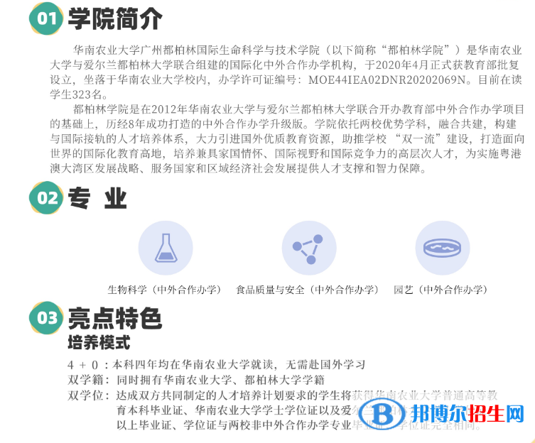 華南農業(yè)大學有哪些中外合作辦學專業(yè)?(附名單)