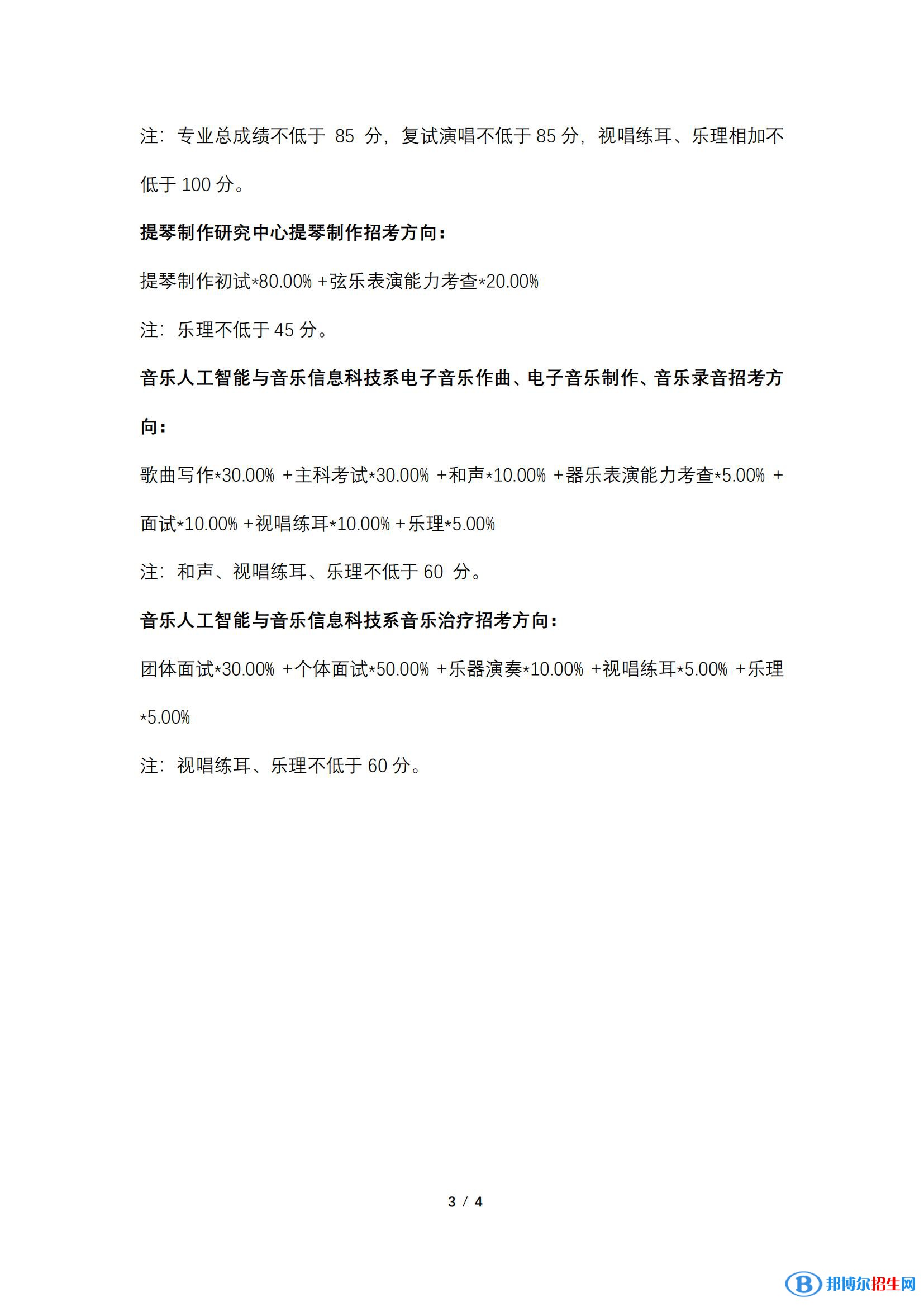 2022中央音樂學院藝術類錄取分數(shù)線（含2020-2021歷年）