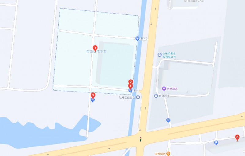 菏澤華偉職業(yè)中等專業(yè)學(xué)校地址，乘車路線