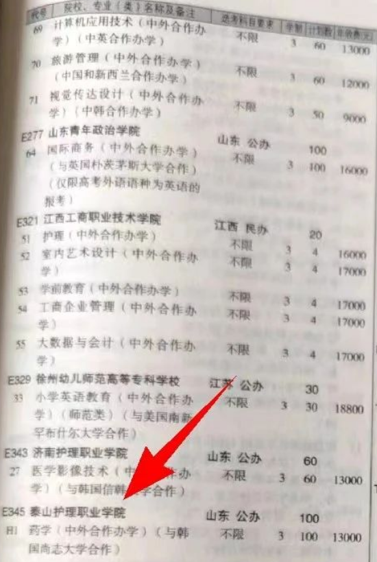 2024泰山護(hù)理職業(yè)學(xué)院中外合作辦學(xué)學(xué)費多少錢一年-各專業(yè)收費標(biāo)準(zhǔn)