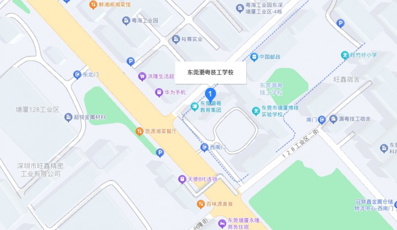 東莞市灝粵技工學(xué)校地址，乘車路線