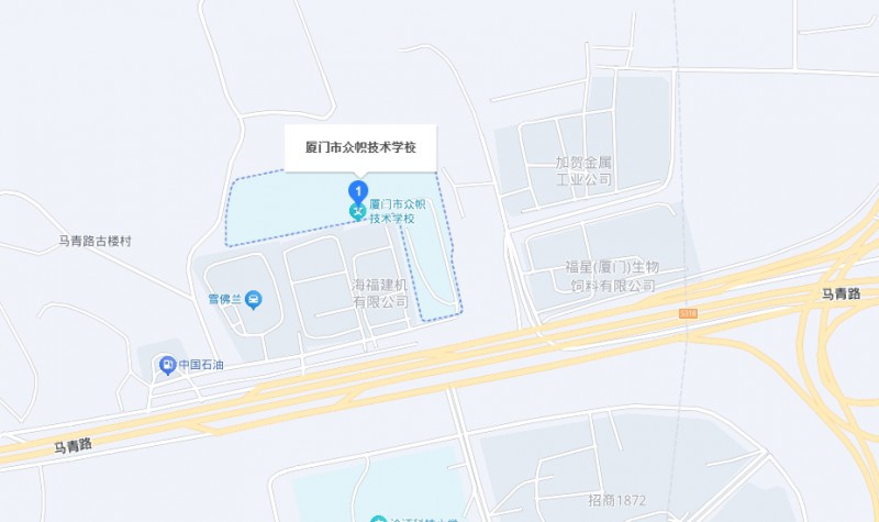 廈門市眾幟技術學校地址，乘車路線