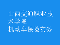 機動車保險實務(wù)