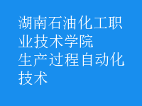 生產(chǎn)過程自動化技術(shù)