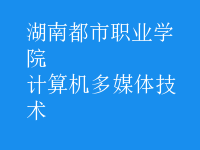 計算機多媒體技術(shù)