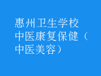 中醫(yī)康復(fù)保?。ㄖ嗅t(yī)美容）